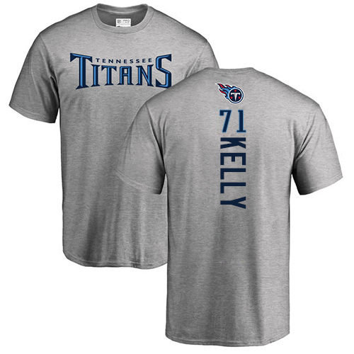 Tennessee Titans Men Ash Dennis Kelly Backer NFL Football #71 T Shirt->youth nfl jersey->Youth Jersey